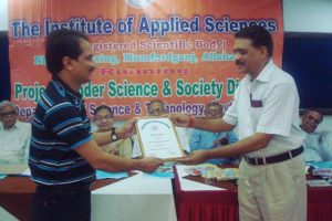 Award Fellow of Institute of Applied Science by Vice president of Institute Dr K P Singh